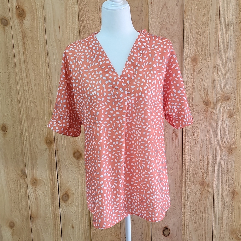 Peach loose fit top